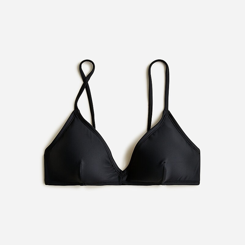 Black J.Crew French bikini top | J.Crew Factory | NFGUO7621