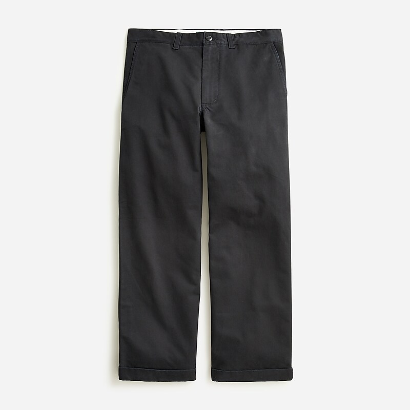 Black J.Crew Giant-fit chino pant | J.Crew Factory | UMKBL3186