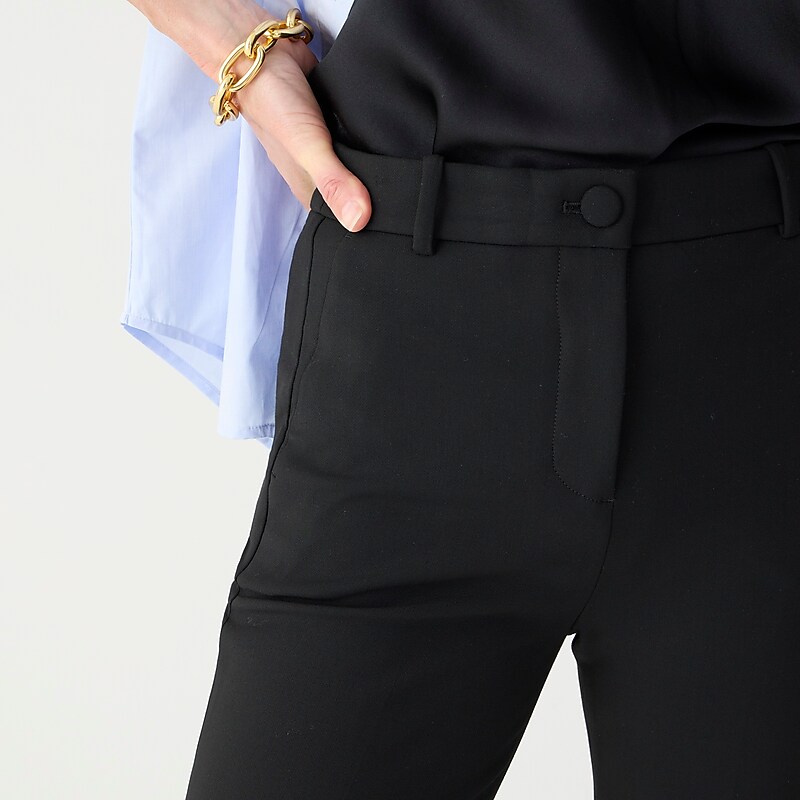 Black J.Crew High-rise Cameron pant in four-season stretch | J.Crew Factory | FIJDU1568