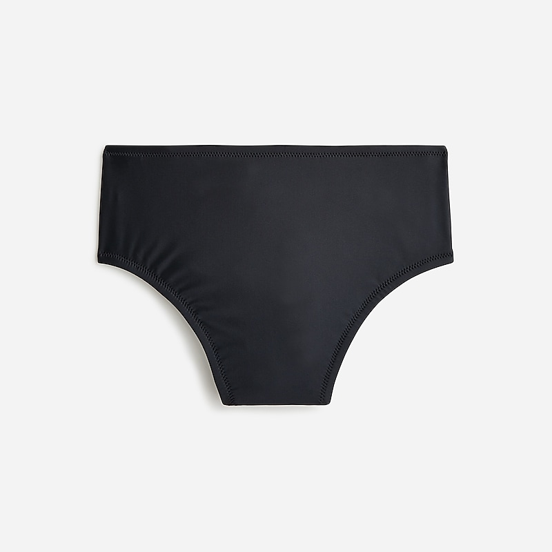 Black J.Crew High-rise bikini bottom | J.Crew Factory | ZPKWB1327