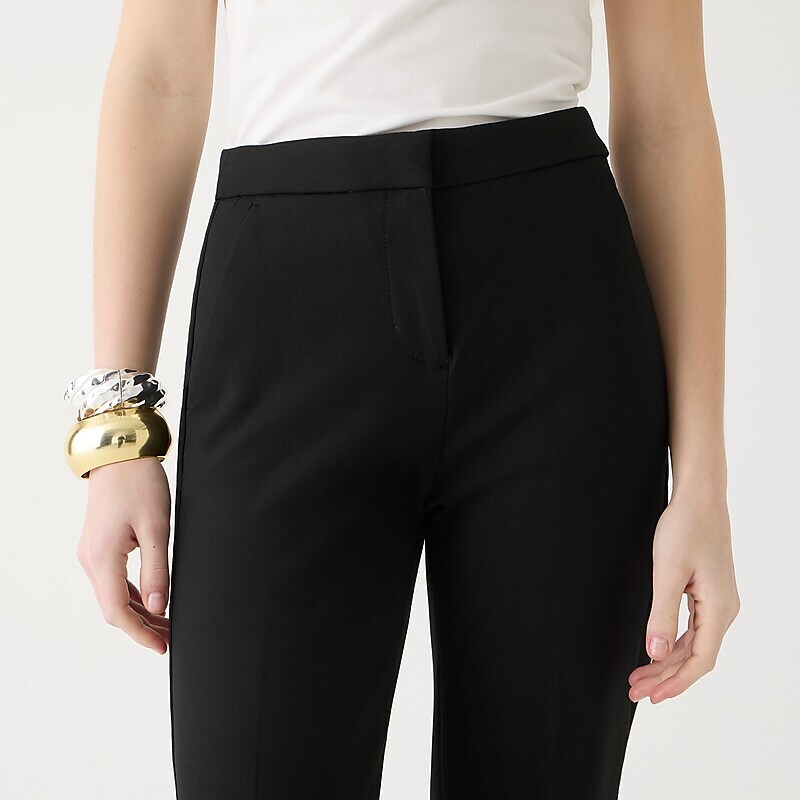 Black J.Crew Kate straight-leg pant in four-season stretch | J.Crew Factory | AOSLV1760