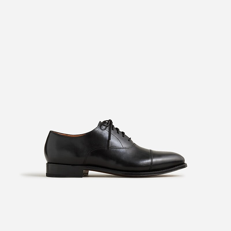 Black J.Crew Ludlow cap toe leather oxfords | J.Crew Factory | CMODU5813