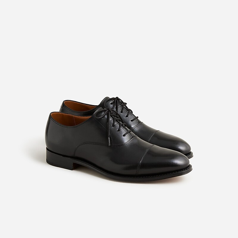 Black J.Crew Ludlow cap toe leather oxfords | J.Crew Factory | CMODU5813