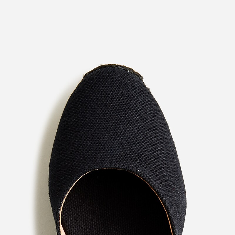 Black J.Crew Made-in-Spain lace-up midheel espadrilles | J.Crew Factory | FNSJV3189