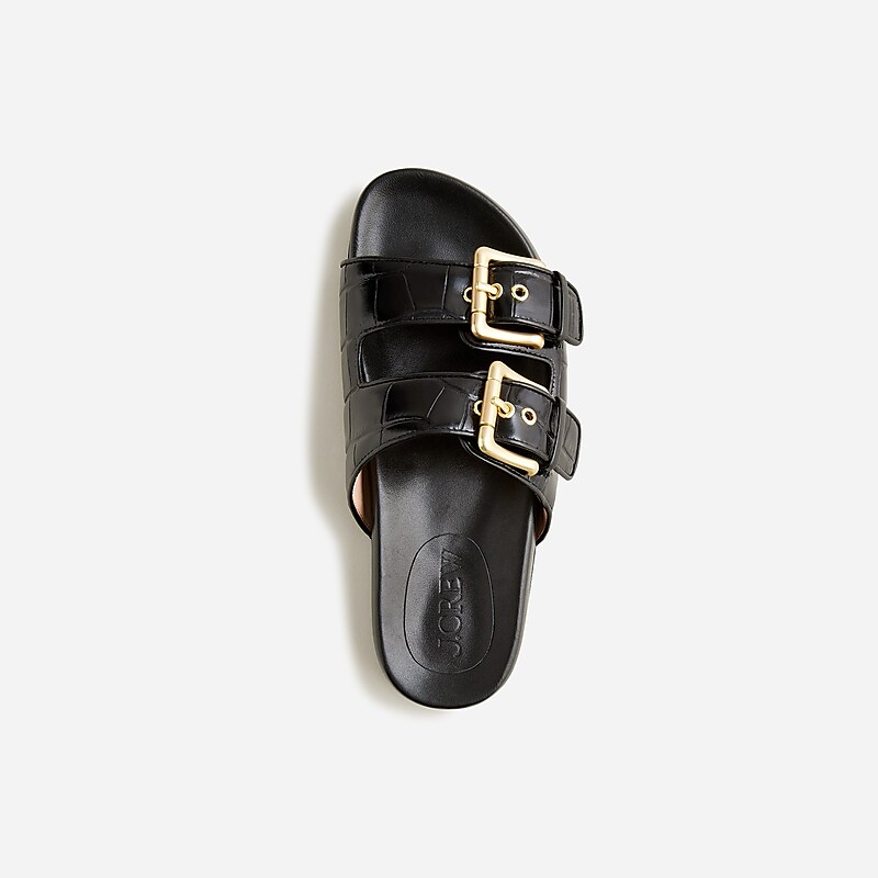 Black J.Crew Marlow sandals in canvas | J.Crew Factory | XDCSV5743