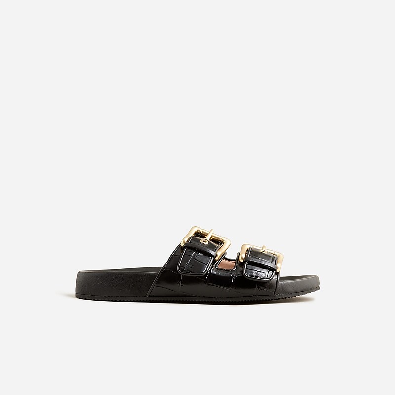 Black J.Crew Marlow sandals in canvas | J.Crew Factory | XDCSV5743