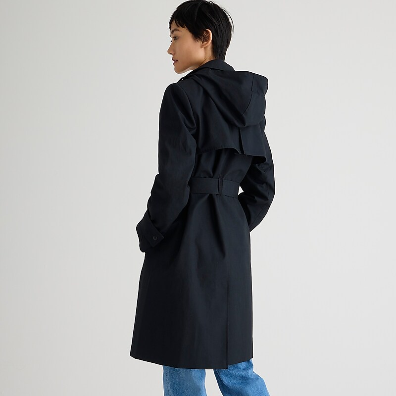 Black J.Crew New Icon trench | J.Crew Factory | GPLRB8064