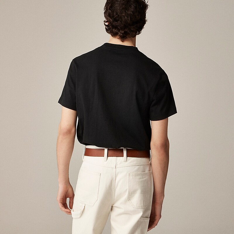 Black J.Crew Relaxed premium-weight cotton no-pocket T-shirt | J.Crew Factory | XLWFC4732