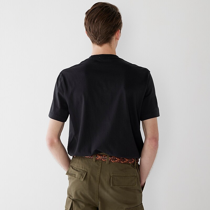 Black J.Crew Relaxed premium-weight cotton no-pocket T-shirt | J.Crew Factory | XLWFC4732