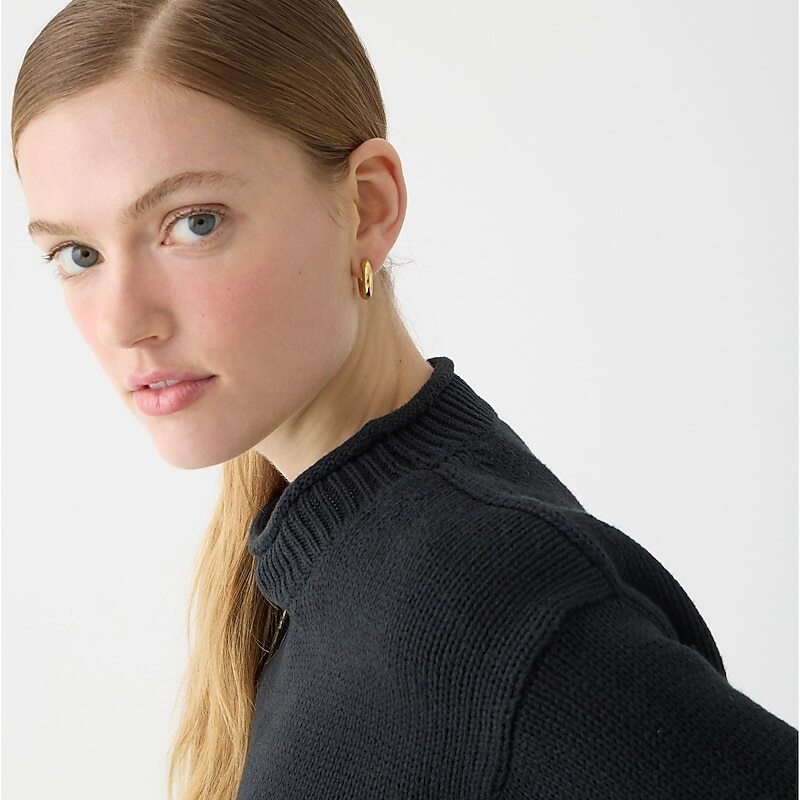 Black J.Crew Rollneck™ sweater | J.Crew Factory | XKLFZ2614