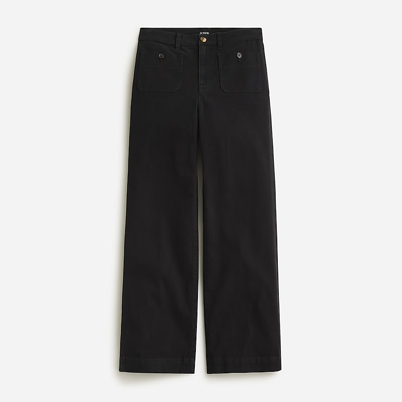 Black J.Crew Sailor slim wide-leg chino pant | J.Crew Factory | VOYJF4251