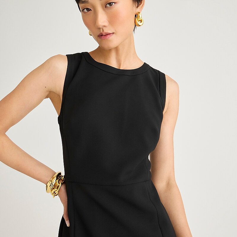 Black J.Crew Sheath dress in four-season stretch | J.Crew Factory | BPILK9512