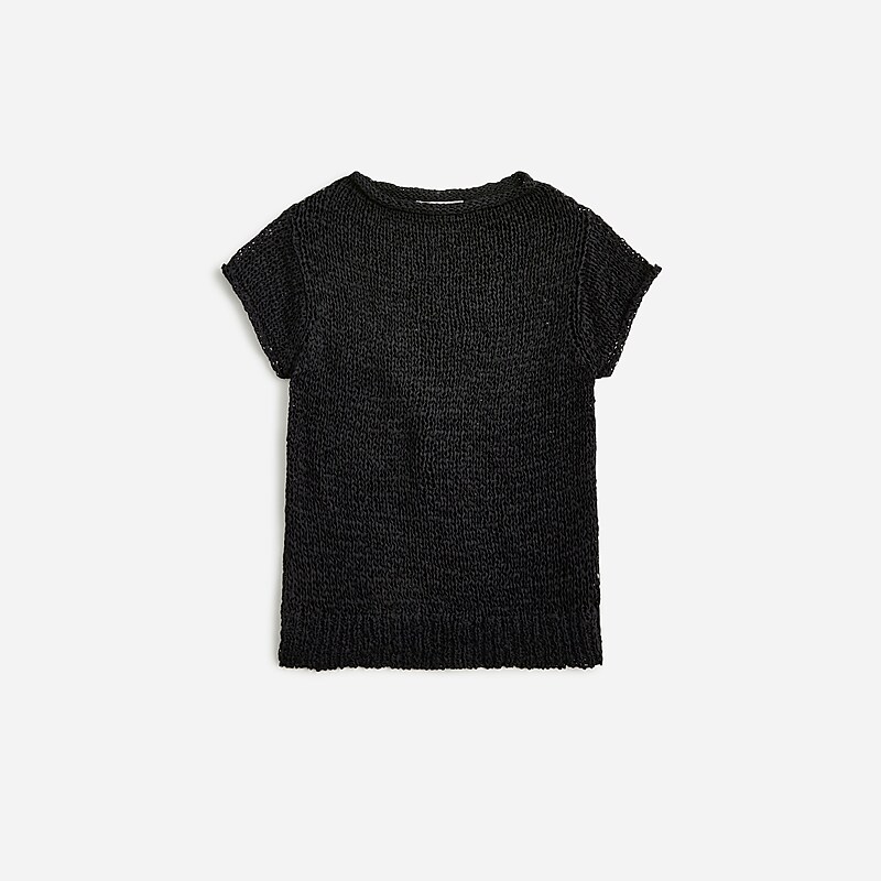 Black J.Crew Textured sweater-tee | J.Crew Factory | WPZYE7631