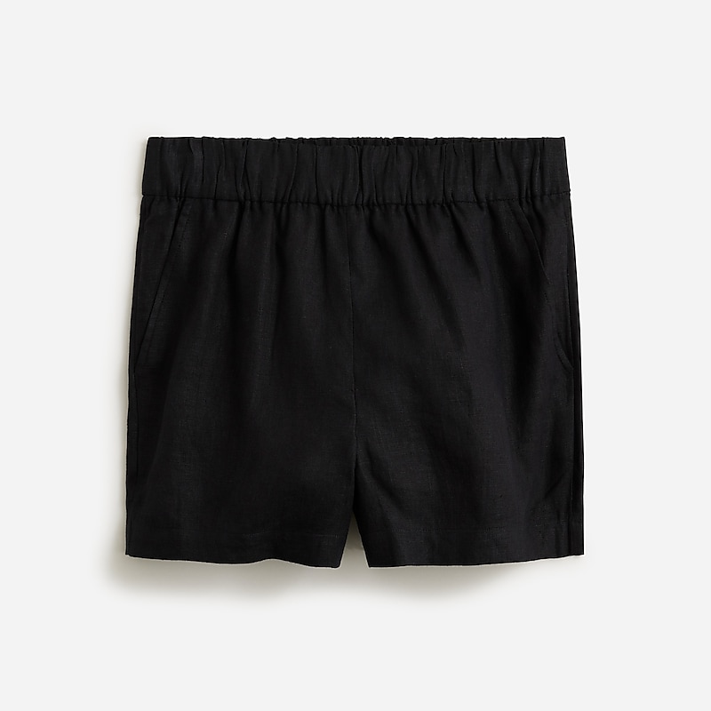 Black J.Crew Tropez short in linen | J.Crew Factory | WPDHG4609