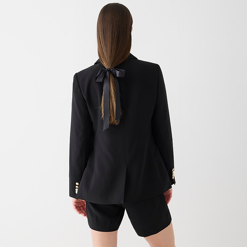 Black J.Crew Willa blazer in city crepe | J.Crew Factory | CRLBW6749