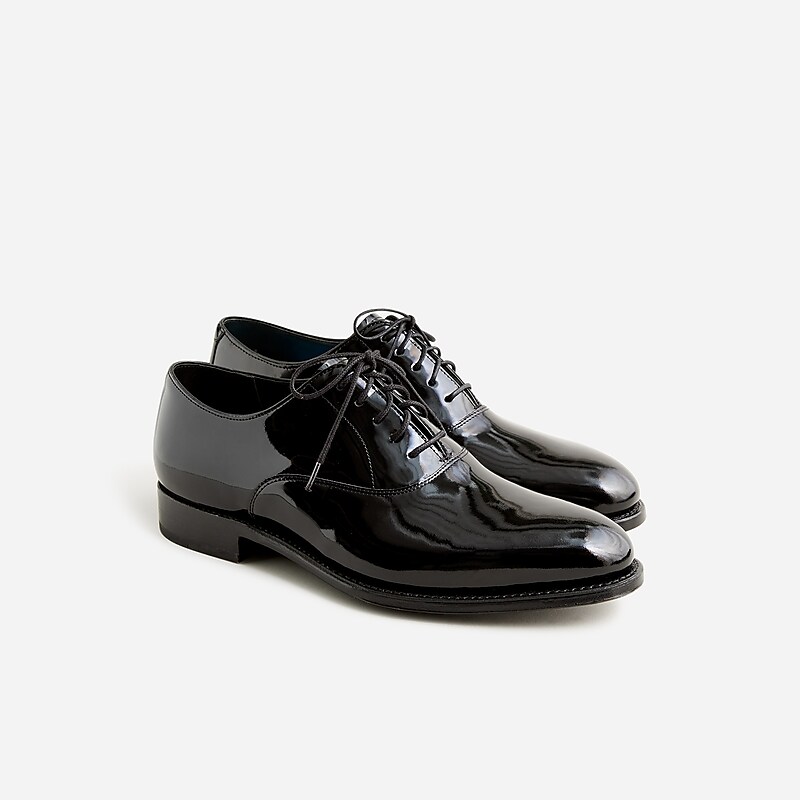 Black Patent J.Crew Ludlow tuxedo oxfords in patent leather | J.Crew Factory | HZXIB8403