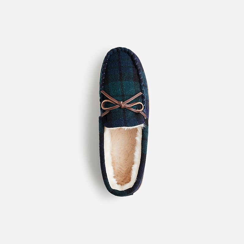 Blackwatch J.Crew Lined wool slippers | J.Crew Factory | CSWQG6431