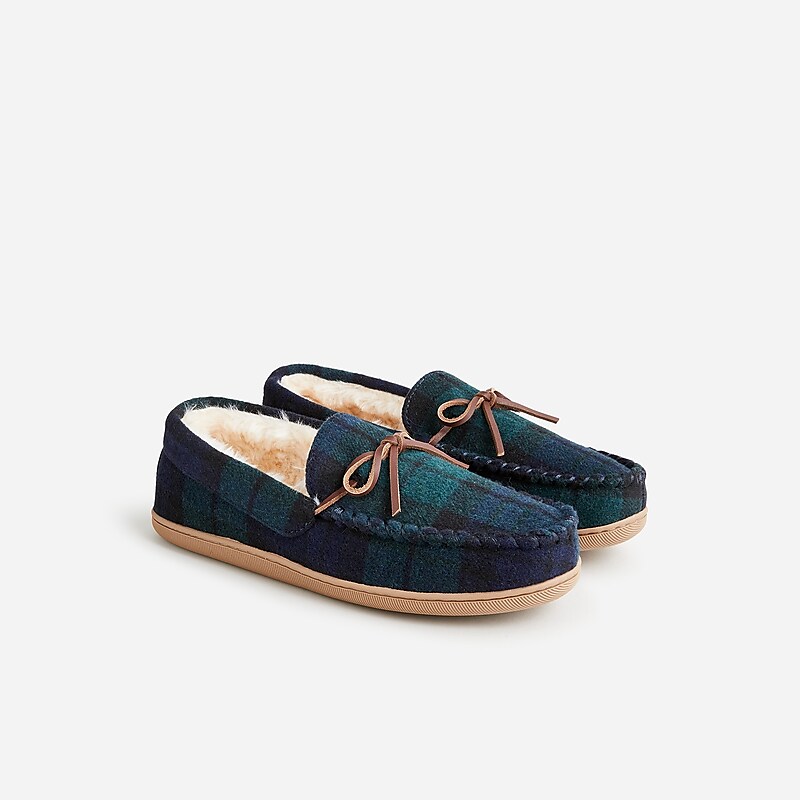 Blackwatch J.Crew Lined wool slippers | J.Crew Factory | CSWQG6431