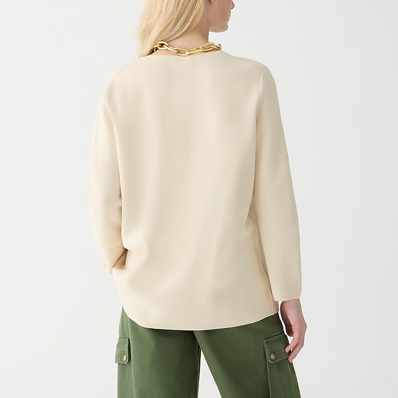 Bleached Sand J.Crew Giselle sweater-blazer | J.Crew Factory | WILZA1029