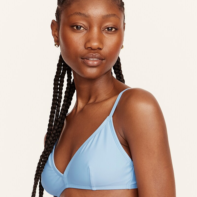 Blue Mist J.Crew French bikini top | J.Crew Factory | WHRFX6730