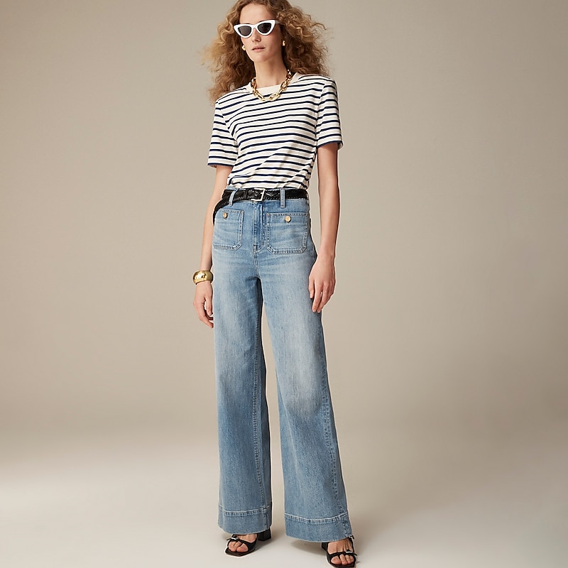 Blue River Wash J.Crew Sailor denim trouser | J.Crew Factory | JHMTE5986