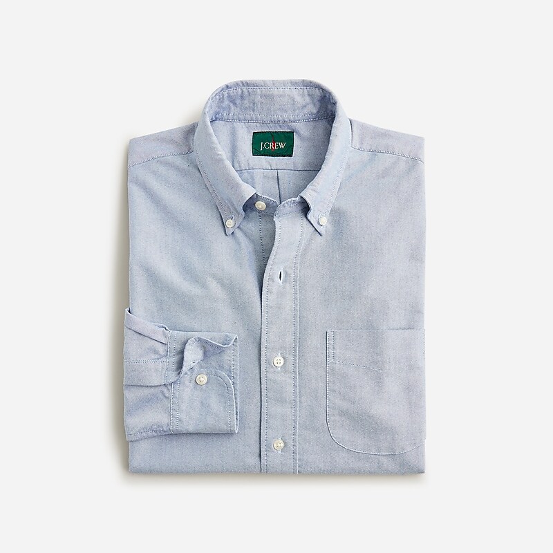 Bold Royal White Oxford J.Crew Broken-in organic cotton oxford shirt | J.Crew Factory | NQAJD3604