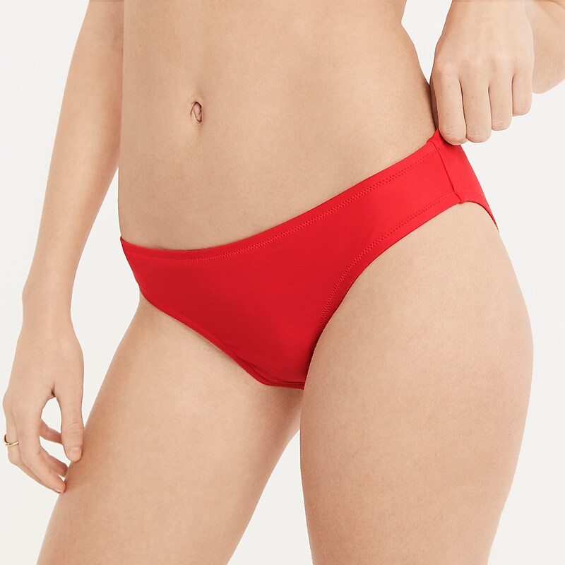 Bright Cerise J.Crew Hipster full-coverage bikini bottom | J.Crew Factory | NOAUS2198