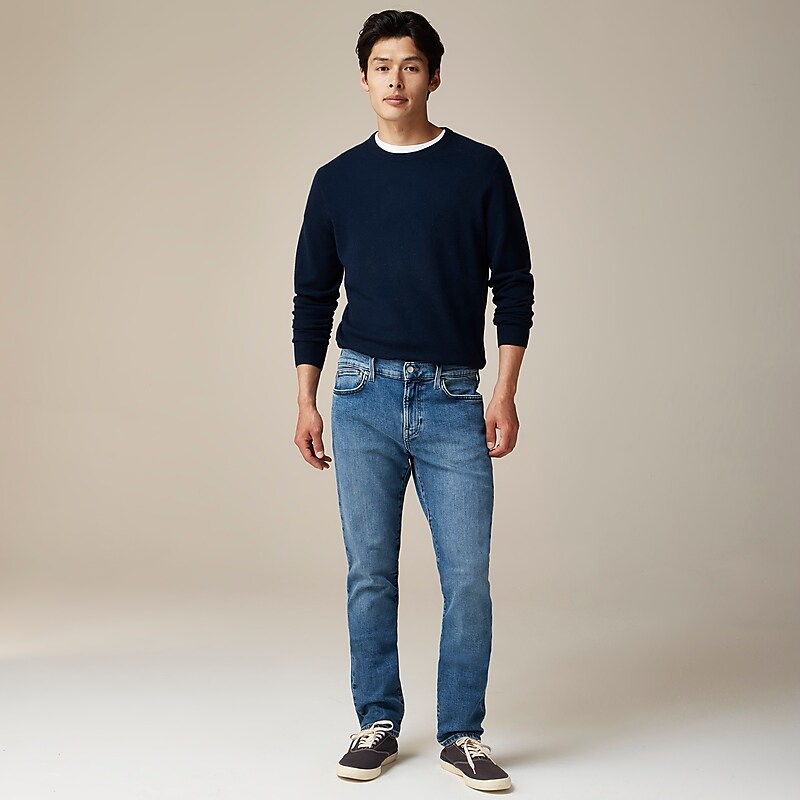 Bright Medium Indigo Wa J.Crew 484 Slim-fit jean in Japanese stretch selvedge denim | J.Crew Factory | CTZAR8604