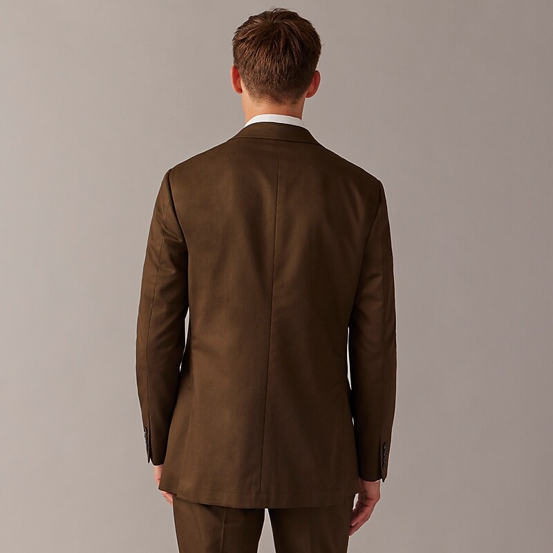 Brown J.Crew Ludlow Slim-fit suit jacket in Italian chino | J.Crew Factory | QNHRZ5086