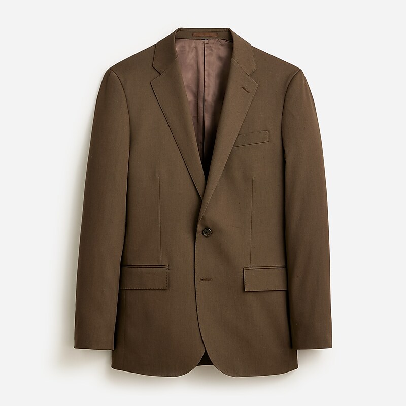 Brown J.Crew Ludlow Slim-fit suit jacket in Italian chino | J.Crew Factory | QNHRZ5086