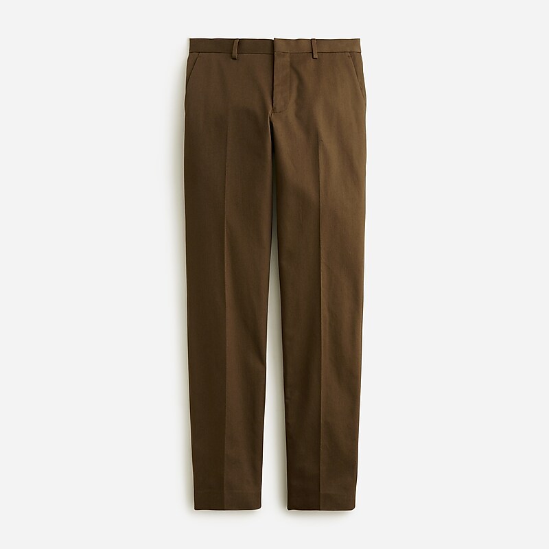 Brown J.Crew Ludlow Slim-fit suit pant in Italian chino | J.Crew Factory | WAEFD8091