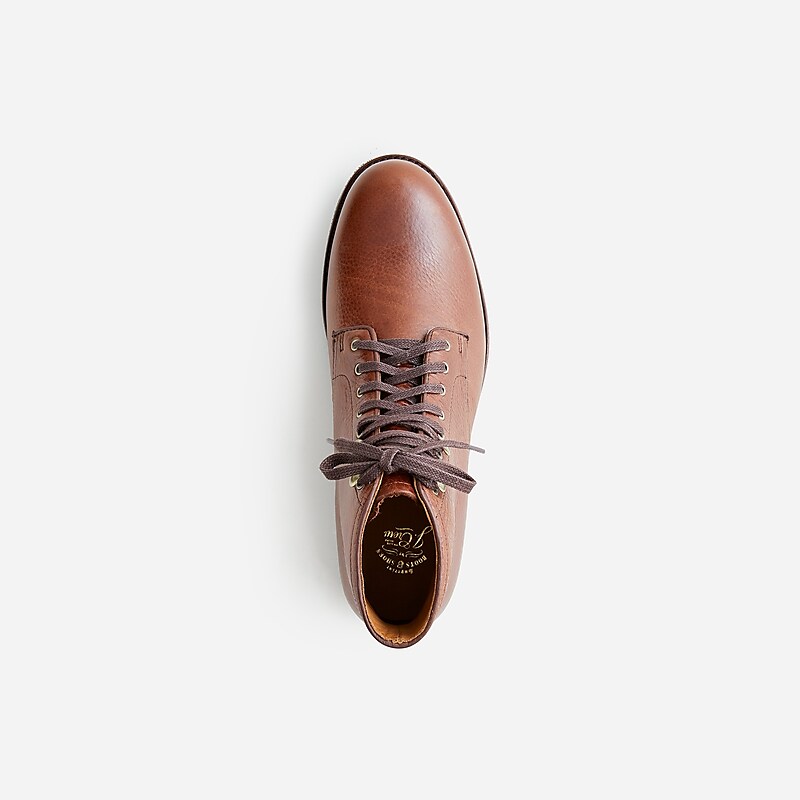 Brown Natural Grain J.Crew Kenton plain toe boots | J.Crew Factory | KTAUB4598