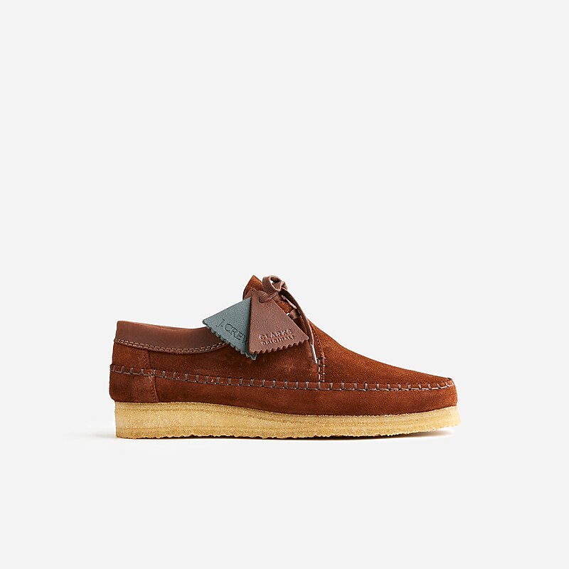 Brown Roughout J.Crew Clarks® Originals X J.Crew Weaver shoes | J.Crew Factory | YVRQZ9041