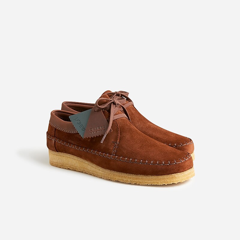 Brown Roughout J.Crew Clarks® Originals X J.Crew Weaver shoes | J.Crew Factory | YVRQZ9041