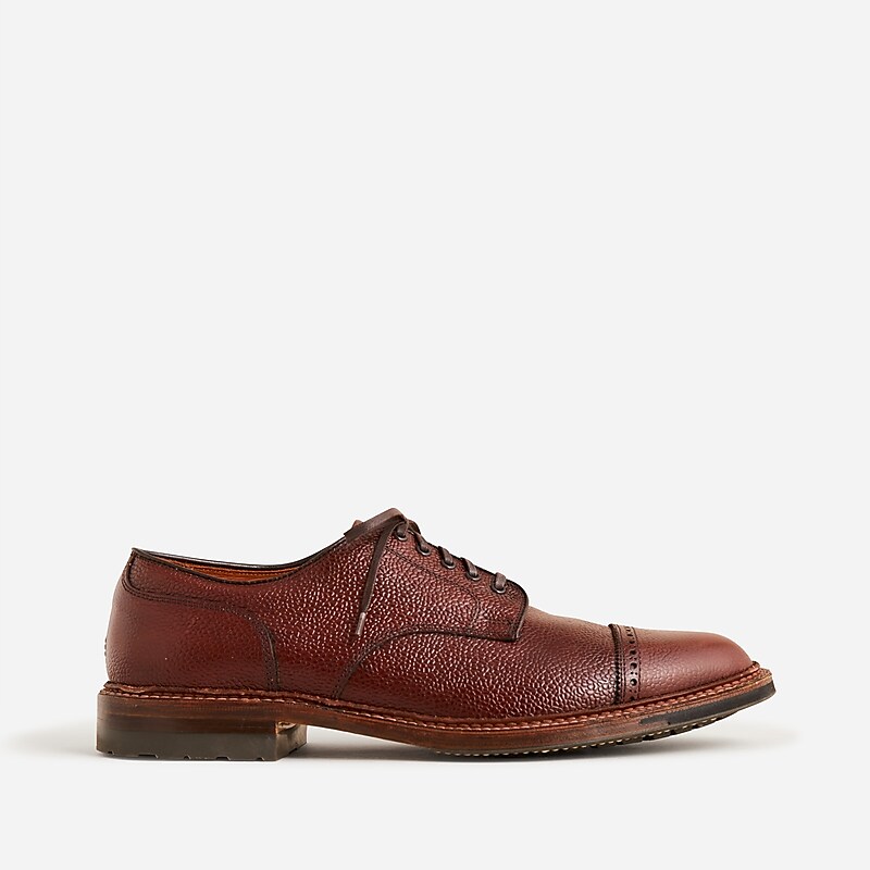 Brown Scotch Grain J.Crew Alden® for J.Crew cap-toe bluchers | J.Crew Factory | RYFGS3850