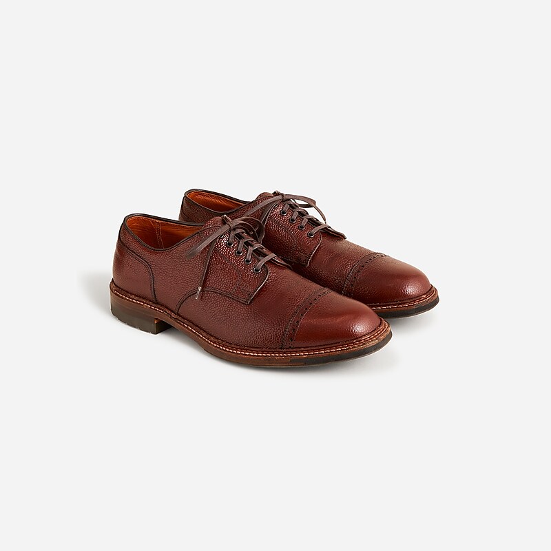 Brown Scotch Grain J.Crew Alden® for J.Crew cap-toe bluchers | J.Crew Factory | RYFGS3850