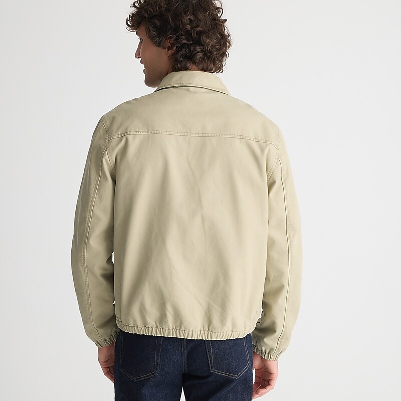 Burnished Khaki J.Crew Harrington jacket in cotton twill | J.Crew Factory | RAVOF8563