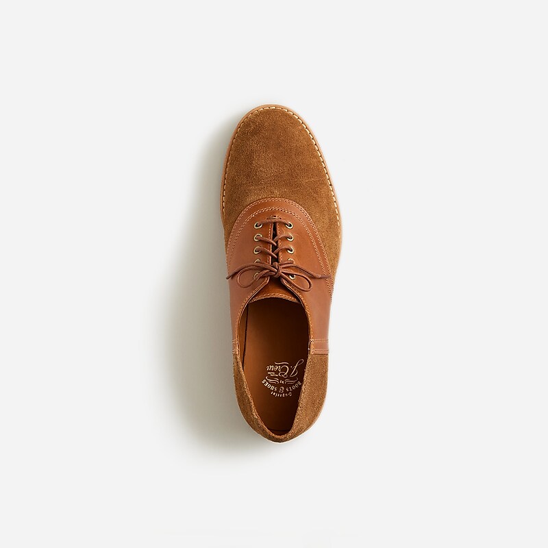 Camel English Tan Multi J.Crew Saddle shoes in leather and English suede | J.Crew Factory | YQXJH7658