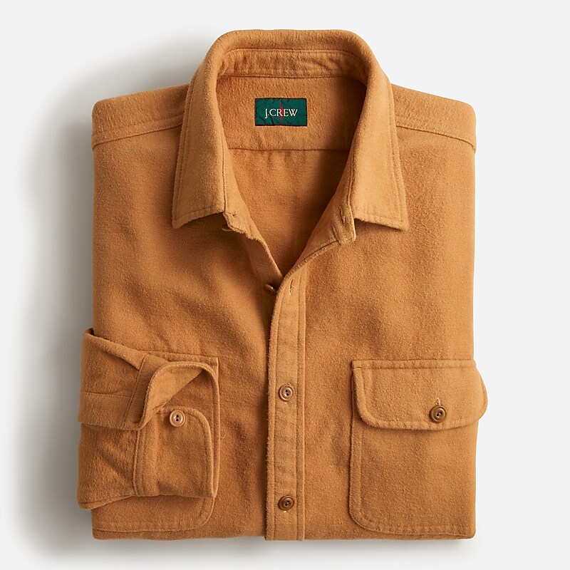 Camel J.Crew Heavyweight chamois workshirt | J.Crew Factory | NRUBG3765