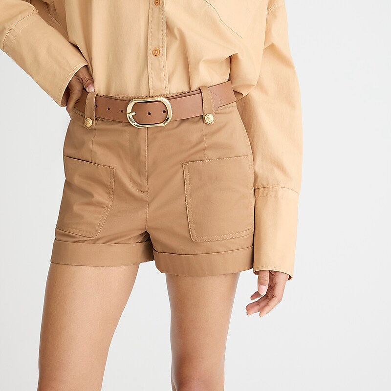 Camel J.Crew Patch-pocket suit short in lightweight chino | J.Crew Factory | NVKOX4218