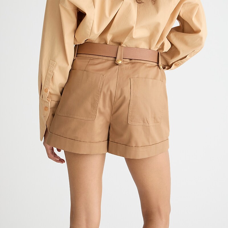 Camel J.Crew Patch-pocket suit short in lightweight chino | J.Crew Factory | NVKOX4218