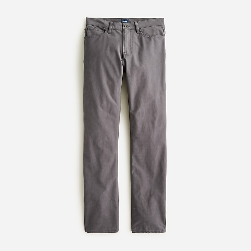 Carbon Grey J.Crew 770™ straight-fit five-pocket midweight tech pant | J.Crew Factory | EPDMA6381