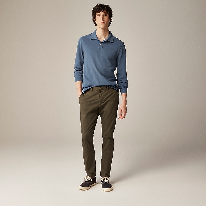 Catskill Green J.Crew 250 skinny-fit pant in stretch chino | J.Crew Factory | BQTHF7359