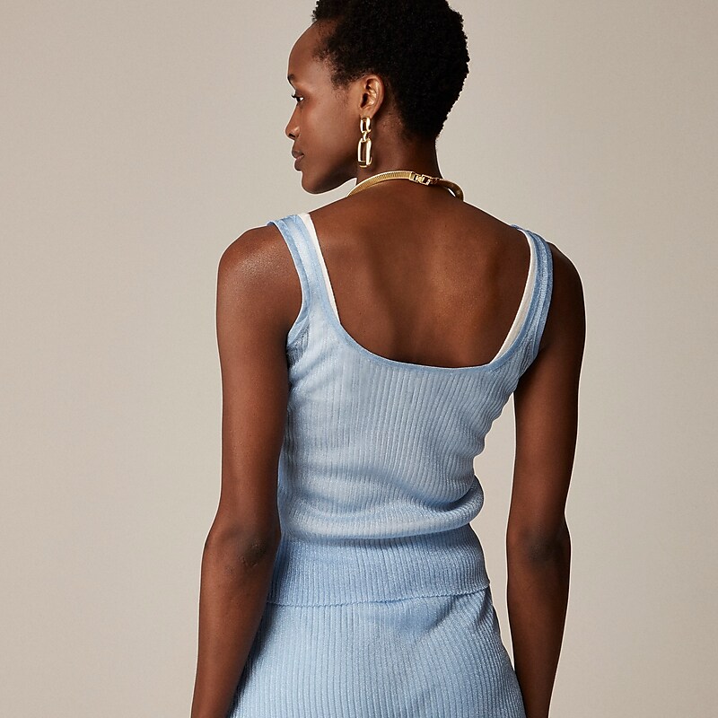 Cerulean J.Crew Sheer tank top | J.Crew Factory | TKOXJ4963