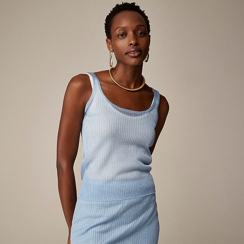 Cerulean J.Crew Sheer tank top | J.Crew Factory | TKOXJ4963