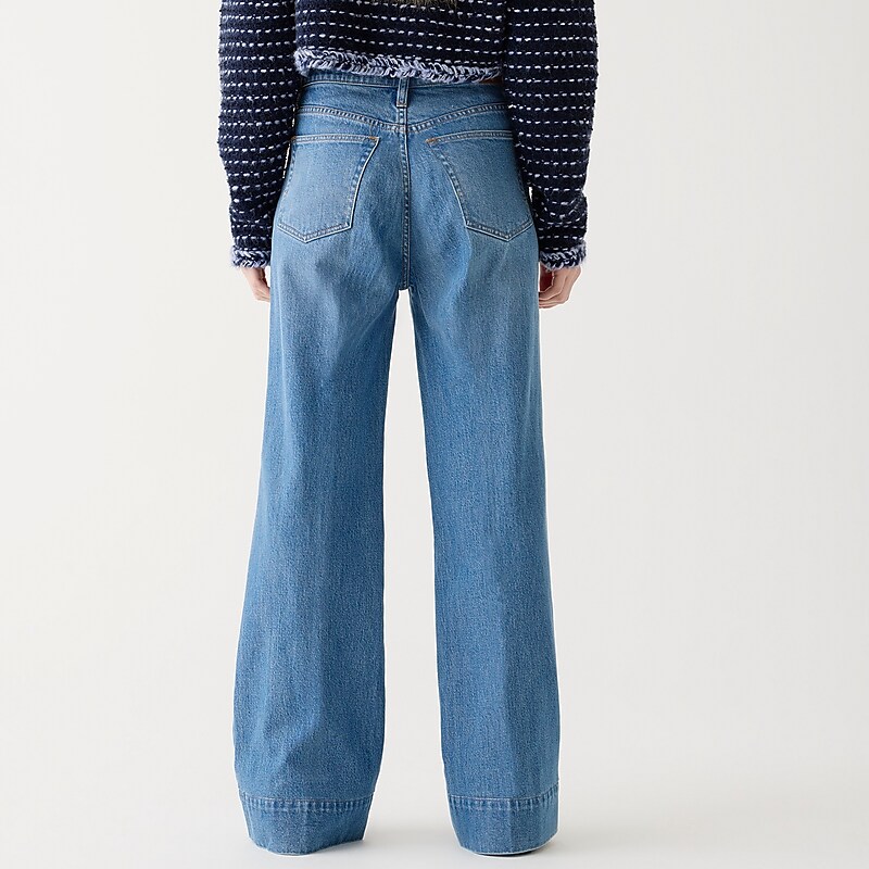 Chambray Blue Wash J.Crew Denim trouser | J.Crew Factory | XUWZF5372