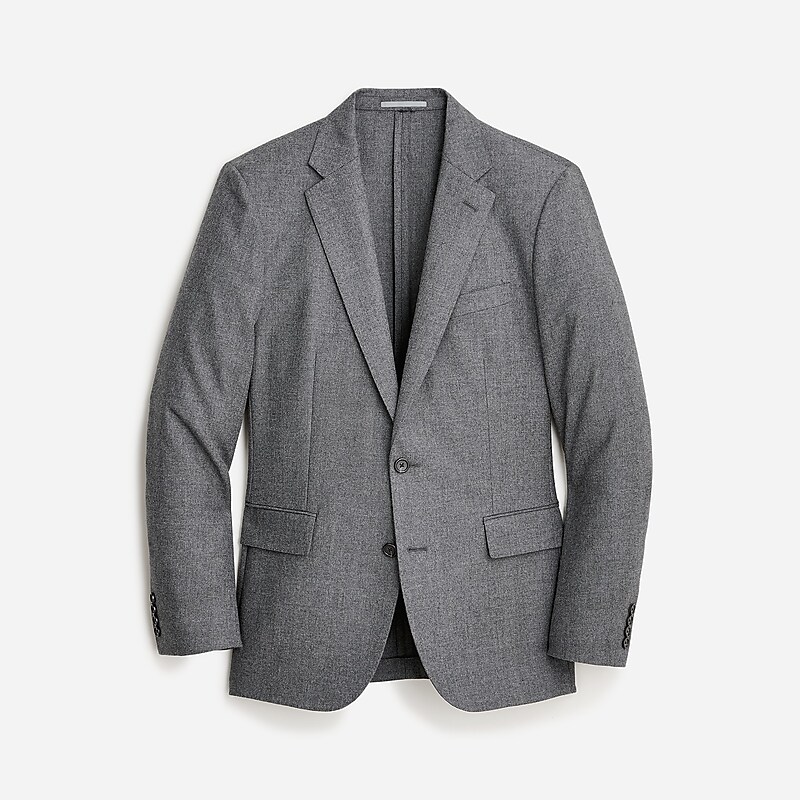 Charcoal J.Crew Ludlow Slim-fit blazer in English cotton-wool blend | J.Crew Factory | SYPZR8527