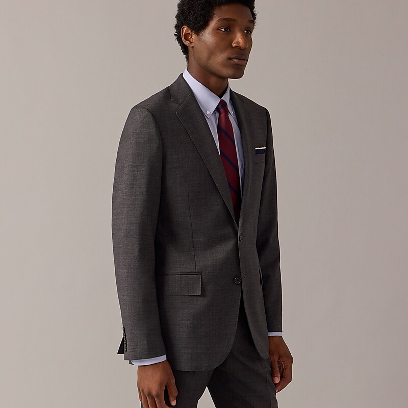 Charcoal J.Crew Ludlow Slim-fit suit jacket in Italian stretch worsted wool | J.Crew Factory | WIABM5178