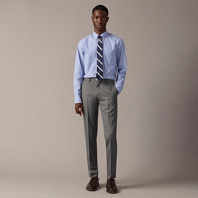 Charcoal J.Crew Ludlow Slim-fit suit pant in Italian wool | J.Crew Factory | ZFWLC4896