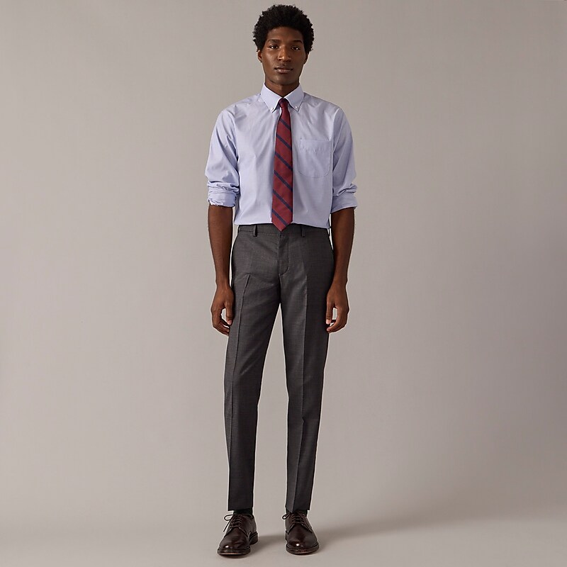 Charcoal J.Crew Ludlow Slim-fit suit pant in Italian stretch worsted wool | J.Crew Factory | XWBOG6407